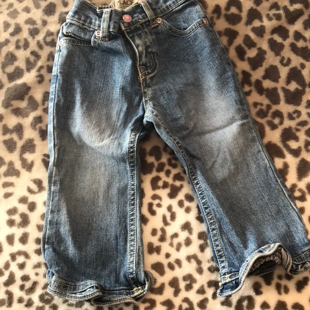 Children’s Place Ruffle Flare Jeans & Carter’s Tops 18 months